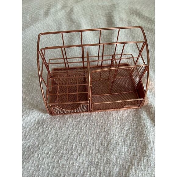 Rose Gold desk caddy - Picture 1 of 7